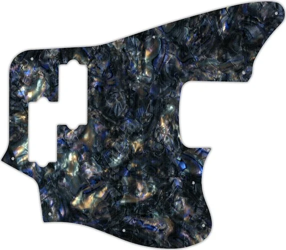 WD Custom Pickguard For Fender 2018 Player Series Jaguar Bass #35 Black Abalone