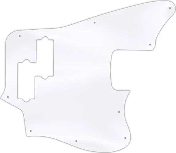 WD Custom Pickguard For Fender 2018 Player Series Jaguar Bass #45 Clear Acrylic