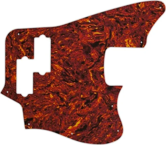 WD Custom Pickguard For Fender 2018 Player Series Jaguar Bass #05W Tortoise Shell/White