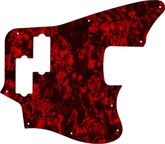WD Custom Pickguard For Fender 2018 Player Series Jaguar Bass #28DRP Dark Red Pearl/Black/White/Black