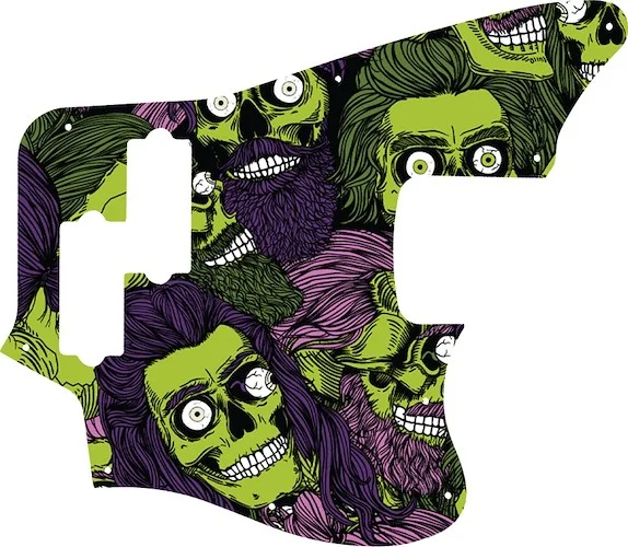WD Custom Pickguard For Fender 2018 Player Series Jaguar Bass #GHA02 Zombeard Graphic