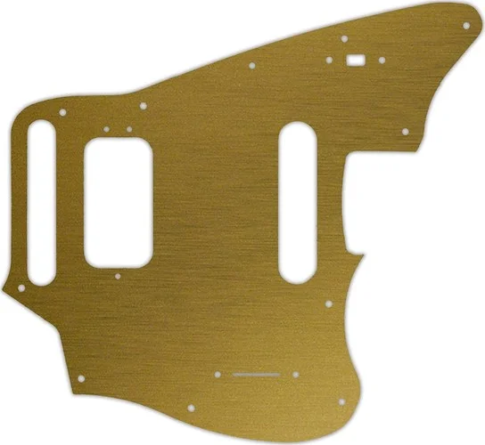 WD Custom Pickguard For Fender 2018-Present Made In Mexico Player Series Jaguar #14 Simulated Brushe
