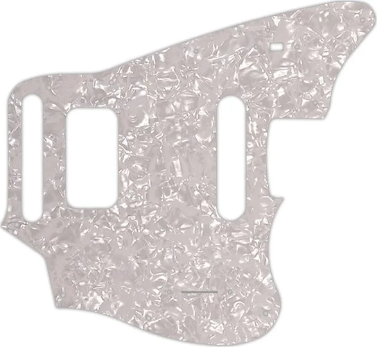 WD Custom Pickguard For Fender 2018-Present Made In Mexico Player Series Jaguar #28 White Pearl/Whit