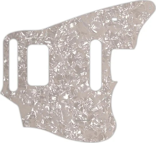 WD Custom Pickguard For Fender 2018-Present Made In Mexico Player Series Jaguar #28A Aged Pearl/Whit