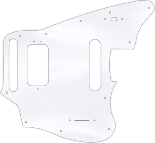 WD Custom Pickguard For Fender 2018-Present Made In Mexico Player Series Jaguar #45 Clear Acrylic