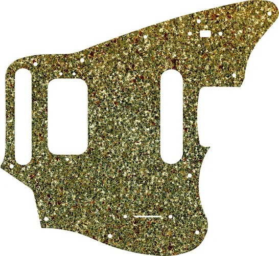 WD Custom Pickguard For Fender 2018-Present Made In Mexico Player Series Jaguar #60GS Gold Sparkle 