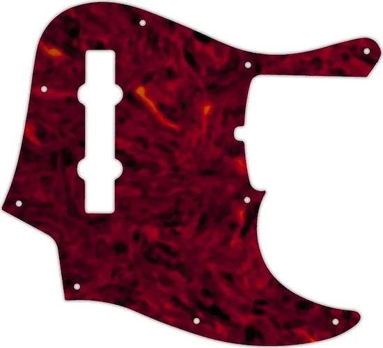 WD Custom Pickguard For Fender 2019 5 String American Ultra Jazz Bass V #05T Tortoise Shell Solid (S
