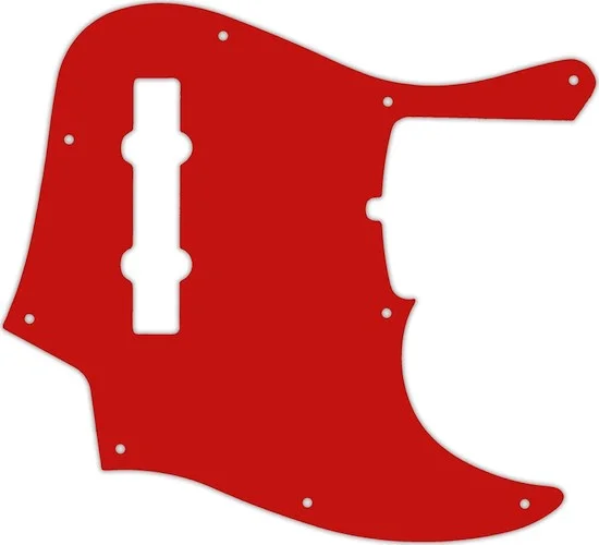 WD Custom Pickguard For Fender 2019 5 String American Ultra Jazz Bass V #07 Red/White/Red