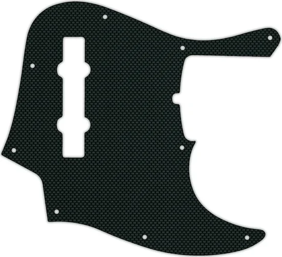 WD Custom Pickguard For Fender 2019 5 String American Ultra Jazz Bass V #17B Simulated Black Carbon 