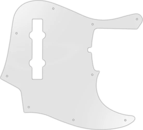 WD Custom Pickguard For Fender 2019 5 String American Ultra Jazz Bass V #22 Translucent Milk White Image