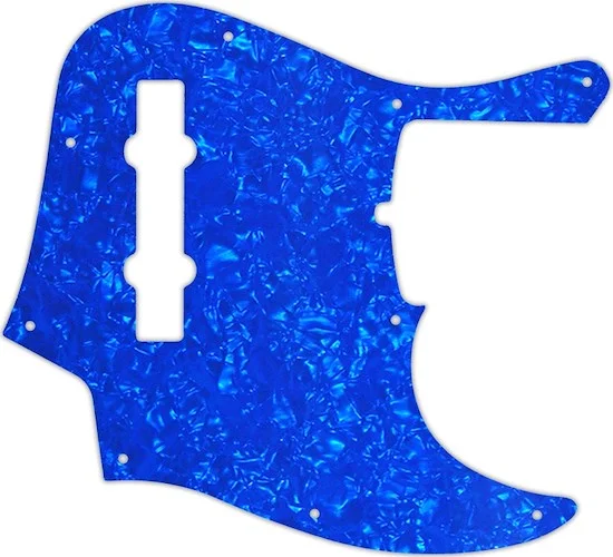 WD Custom Pickguard For Fender 2019 5 String American Ultra Jazz Bass V #28BU Blue Pearl/White/Black Image