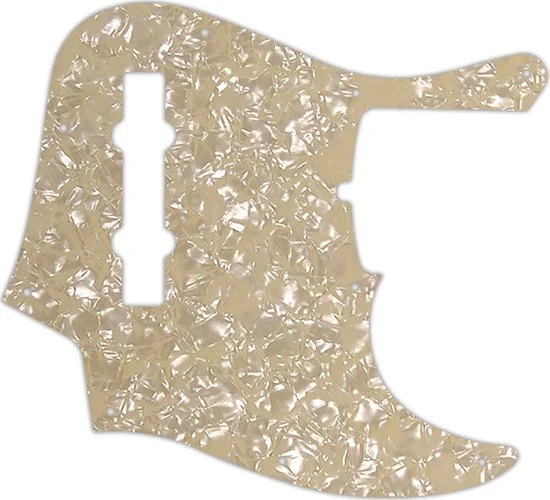 WD Custom Pickguard For Fender 2019 5 String American Ultra Jazz Bass V #28C Cream Pearl/Cream/Black