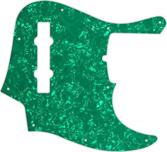 WD Custom Pickguard For Fender 2019 5 String American Ultra Jazz Bass V #28GR Green Pearl/White/Blac