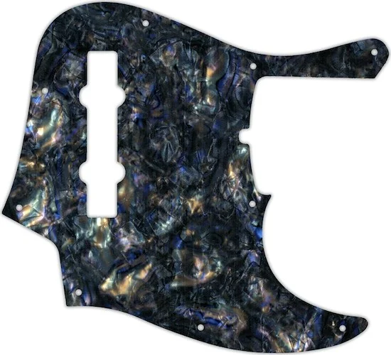 WD Custom Pickguard For Fender 2019 5 String American Ultra Jazz Bass V #35 Black Abalone