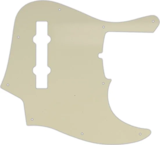 WD Custom Pickguard For Fender 2019 5 String American Ultra Jazz Bass V #55S Parchment Solid