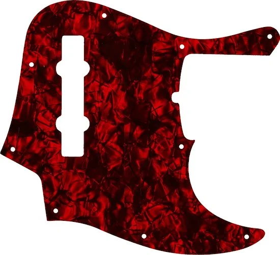 WD Custom Pickguard For Fender 2019 5 String American Ultra Jazz Bass V #28DRP Dark Red Pearl/Black/White/Black