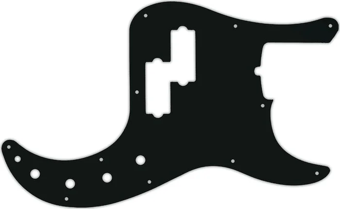 WD Custom Pickguard For Fender 2019 American Ultra Precision Bass #01A Black Acrylic