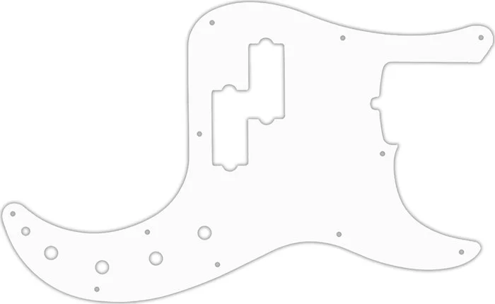 WD Custom Pickguard For Fender 2019 American Ultra Precision Bass #02 White