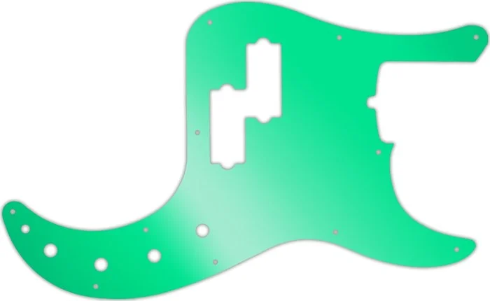 WD Custom Pickguard For Fender 2019 American Ultra Precision Bass #10GR Green Mirror