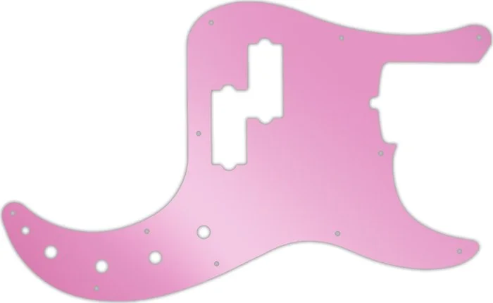 WD Custom Pickguard For Fender 2019 American Ultra Precision Bass #10P Pink Mirror