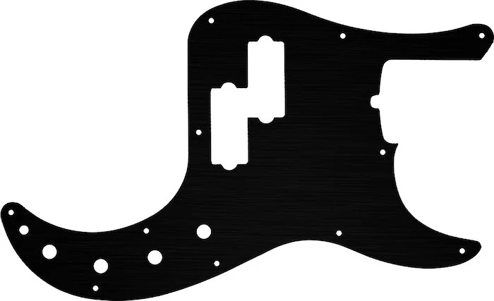 WD Custom Pickguard For Fender 2019 American Ultra Precision Bass #27 Simulated Black Anodized