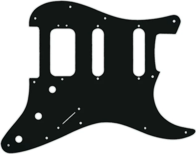 WD Custom Pickguard For Fender 2019 American Ultra Stratocaster HSS #01A Black Acrylic