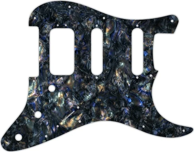 WD Custom Pickguard For Fender 2019 American Ultra Stratocaster HSS #35 Black Abalone