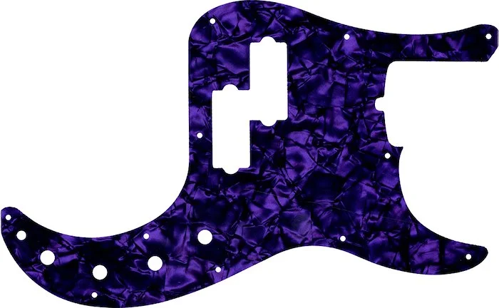 WD Custom Pickguard For Fender 2019 American Ultra Precision Bass #28PR Purple Pearl