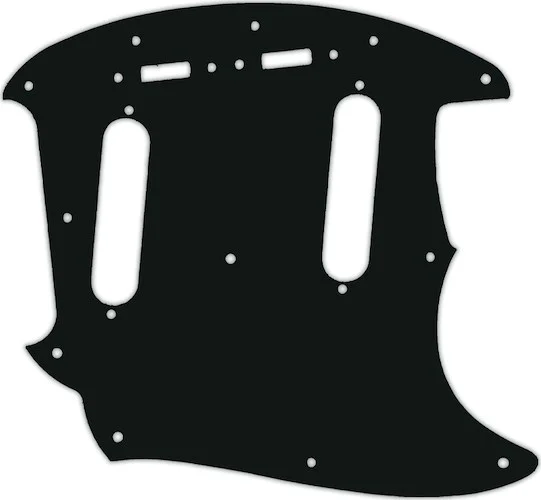 WD Custom Pickguard For Fender 2019 Made In Mexico Vintera 60's Mustang #01A Black Acrylic Image