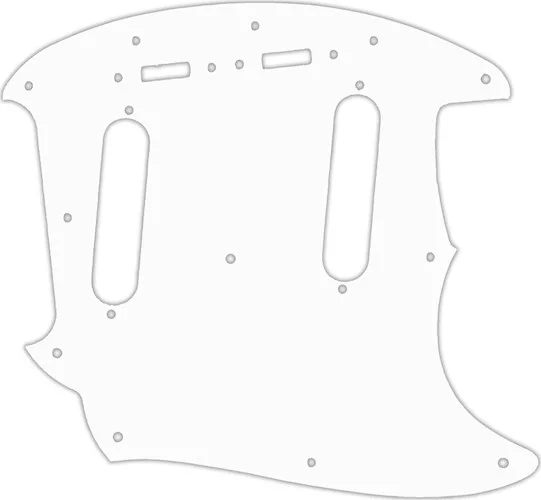 WD Custom Pickguard For Fender 2019 Made In Mexico Vintera 60's Mustang #02M White Matte