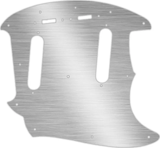WD Custom Pickguard For Fender 2019 Made In Mexico Vintera 60's Mustang #13 Simulated Brushed Silver