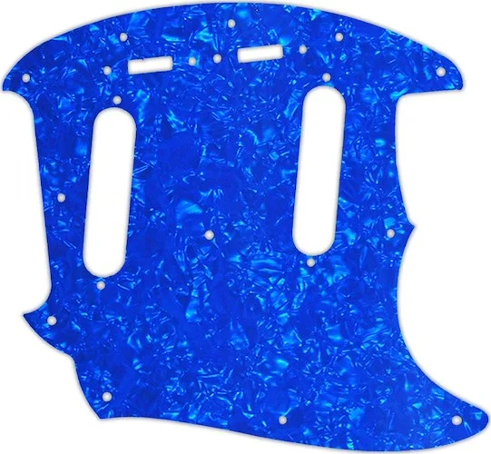 WD Custom Pickguard For Fender 2019 Made In Mexico Vintera 60's Mustang #28BU Blue Pearl/White/Black Image