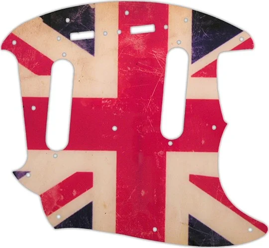 WD Custom Pickguard For Fender 2019 Made In Mexico Vintera 60's Mustang #G04 British Flag Relic Grap