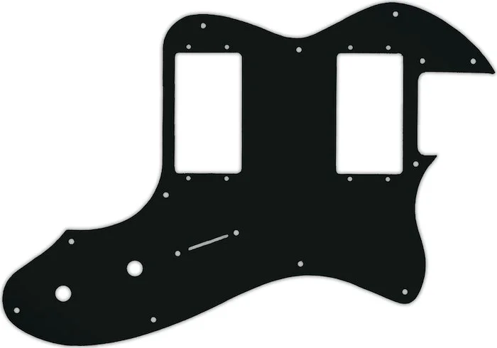 WD Custom Pickguard For Fender 2019 Made In Mexico Vintera 70's Telecaster Thinline #01A Black Acryl