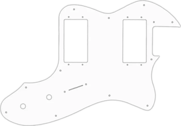 WD Custom Pickguard For Fender 2019 Made In Mexico Vintera 70's Telecaster Thinline #02M White Matte