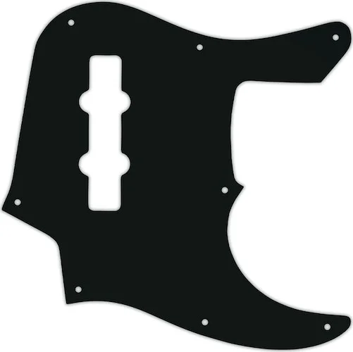 WD Custom Pickguard For Fender 22 Fret Longhorn Jazz Bass #01A Black Acrylic