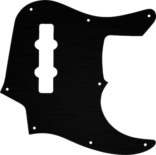 WD Custom Pickguard For Fender 22 Fret Longhorn Jazz Bass #27T Simulated Black Anodized Thin
