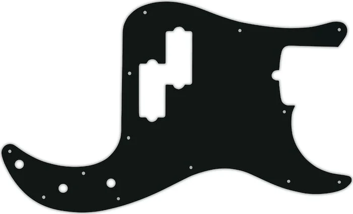 WD Custom Pickguard For Fender 4 String American Professional Precision Bass #01A Black Acrylic Image