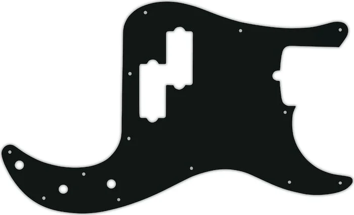 WD Custom Pickguard For Fender 4 String American Professional Precision Bass #01A Black Acrylic