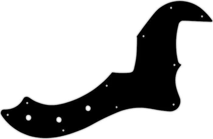 WD Custom Pickguard For Fender 5 String American Standard Dimension Bass V #01 Black