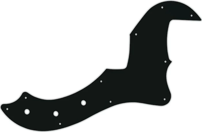 WD Custom Pickguard For Fender 5 String American Standard Dimension Bass V #01A Black Acrylic