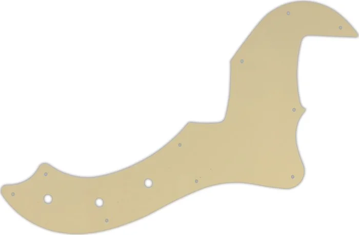 WD Custom Pickguard For Fender 5 String American Standard Dimension Bass V #06T Cream Thin
