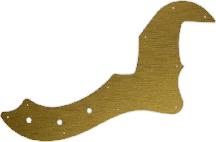 WD Custom Pickguard For Fender 5 String American Standard Dimension Bass V #14 Simulated Brushed Gol
