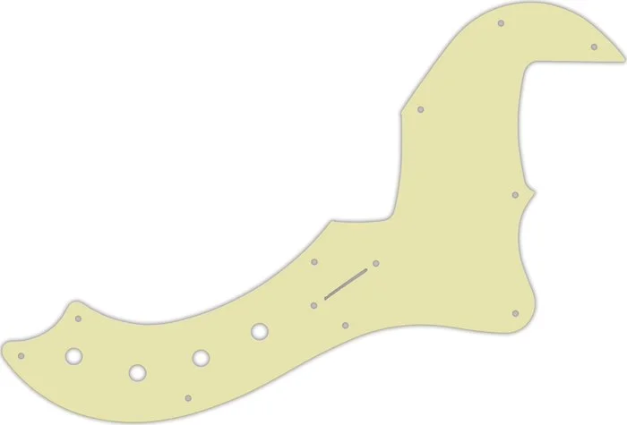 WD Custom Pickguard For Fender 5 String American Deluxe Or American Elite Dimension Bass V #34S Mint