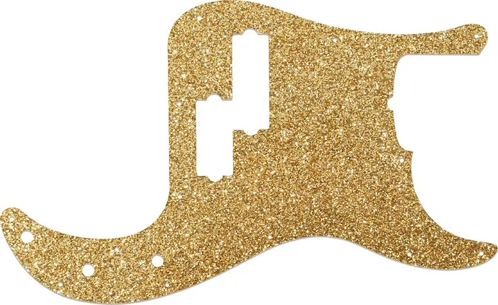 WD Custom Pickguard For Fender 5 String American Professional Precision Bass #60RGS Rose Gold Sparkle 