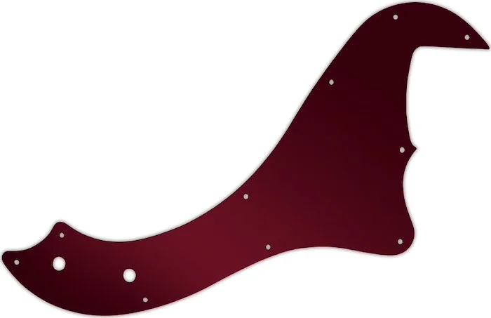 WD Custom Pickguard For Fender 5 String Standard Dimension Bass V #10R Red Mirror