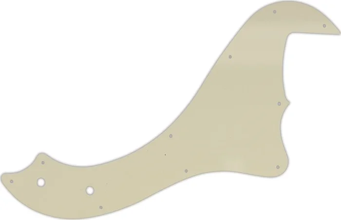 WD Custom Pickguard For Fender 5 String Standard Dimension Bass V #55T Parchment Thin