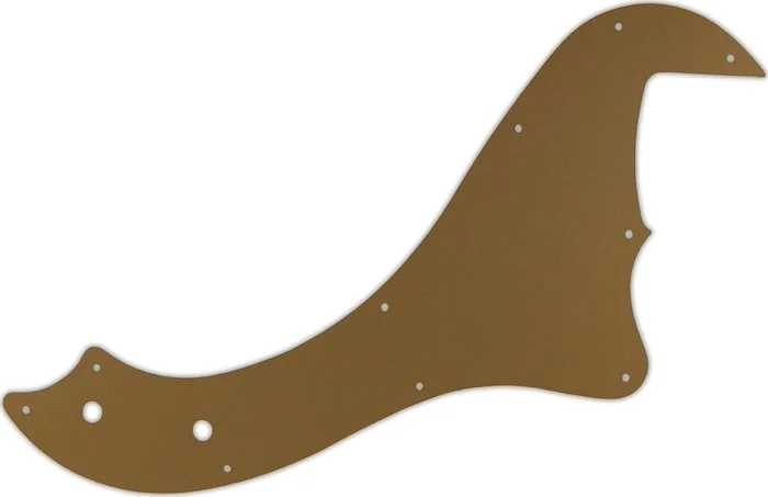 WD Custom Pickguard For Fender 5 String Standard Dimension Bass V #59 Gold/Clear/Gold