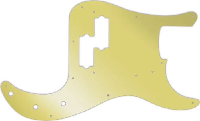 WD Custom Pickguard For Fender 50th Anniversary Precision Bass #10GD Gold Mirror