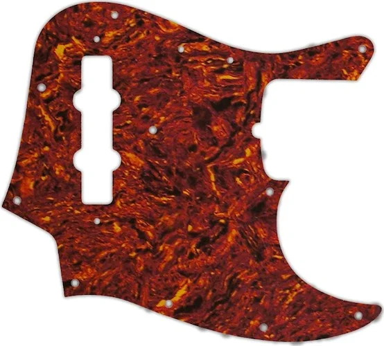 WD Custom Pickguard For Fender 50th Anniversary Jazz Bass #05P Tortoise Shell/Parchment